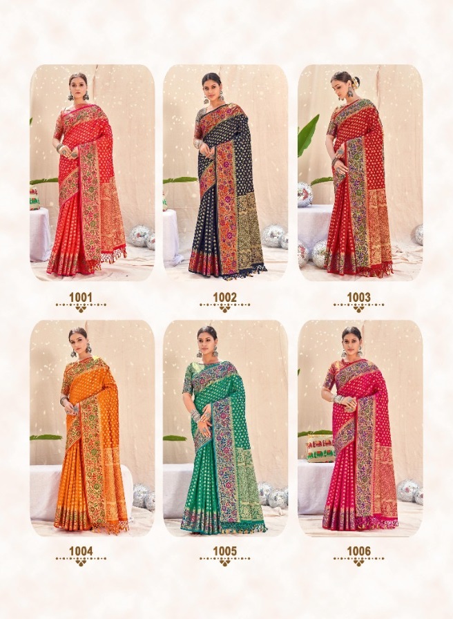 Saroj Nallini Silk Combo 1 New Heavy Designer Wedding Wear Lichi Silk Saree Collection